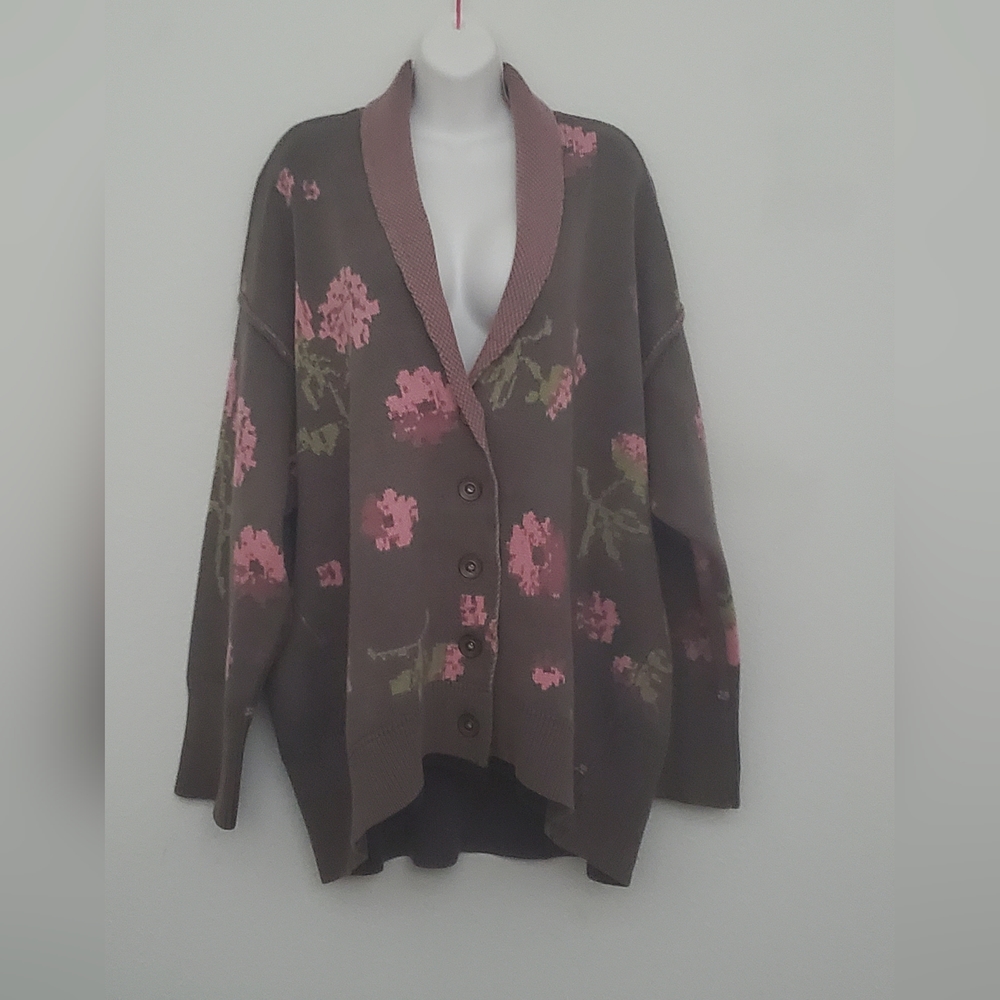 Free People Floral Pattern Cardigan.